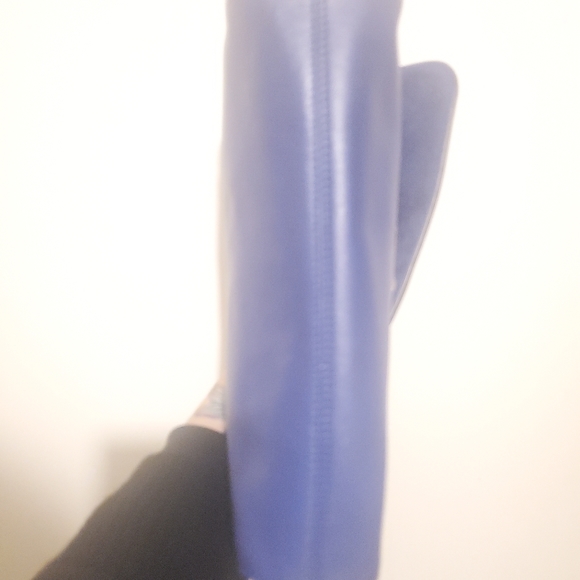 Mulberry Lily Medium in Indigo Lamb Nappa with Shiny Silver Hardware - Picture 12 of 13